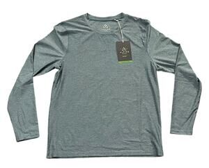 ALPINE DESIGN Men's Long Sleeve Active Top Heather Blue Small NWT